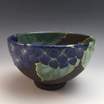 Blue Hydrangea Low Bowl