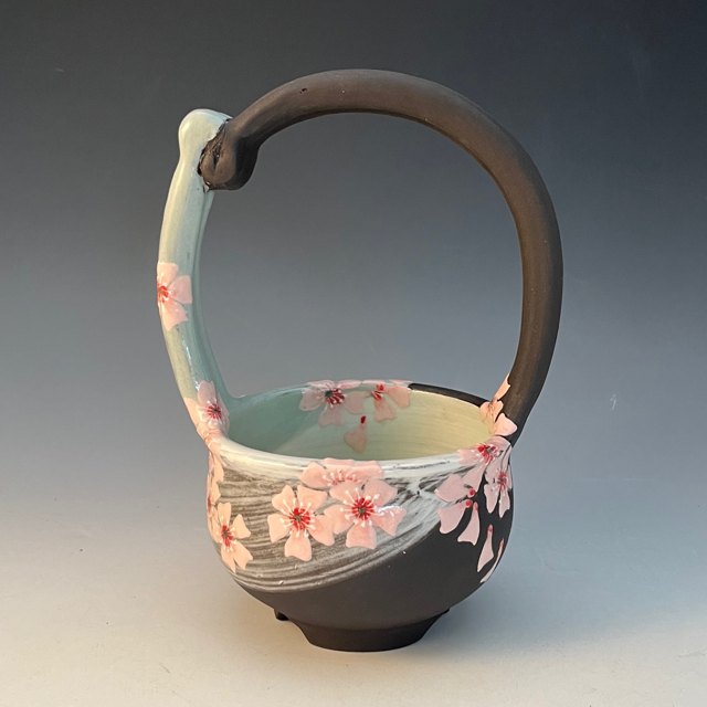 Cherry Clay Basket